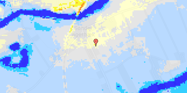 Ekstrem regn på Sønderbyen 29