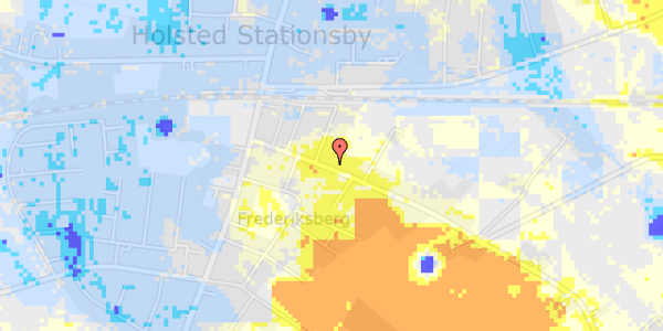 Ekstrem regn på Fredensgade 13