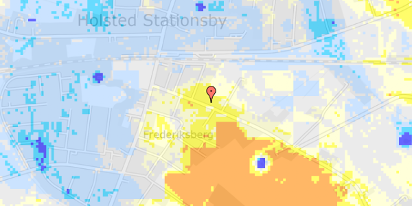 Ekstrem regn på Fredensgade 17