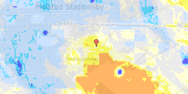 Ekstrem regn på Fredensgade 22