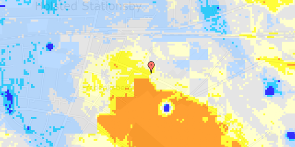 Ekstrem regn på Fredensgade 33