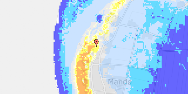 Ekstrem regn på Mandø Byvej 29