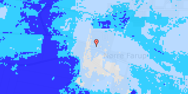 Ekstrem regn på Nørre Farup Vej 18