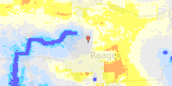 Ekstrem regn på Roagervej 336