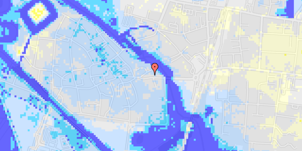 Ekstrem regn på Sct Catharinæ Plads 15