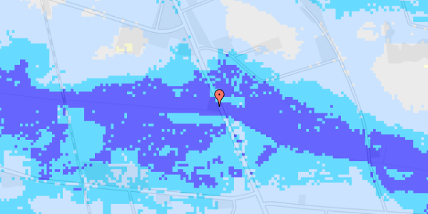 Ekstrem regn på Varde Hovedvej 35