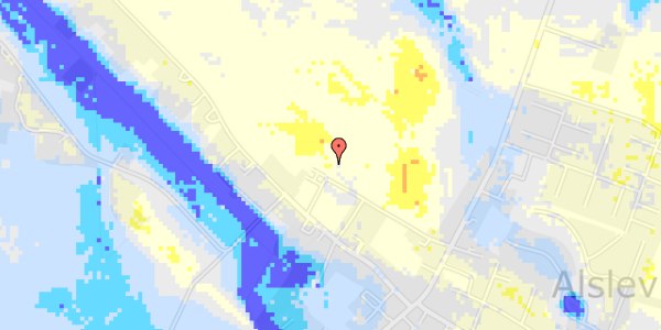 Ekstrem regn på Alslev Kirkevej 20