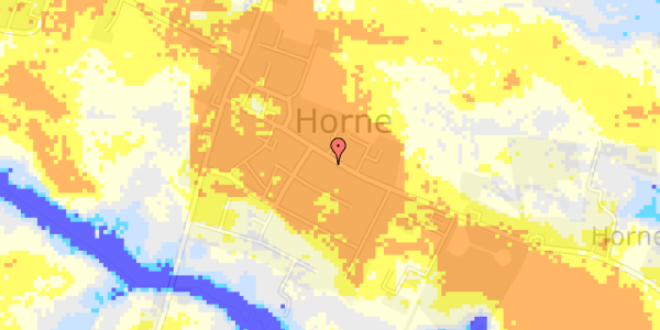 Ekstrem regn på Hornelund 20