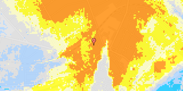 Ekstrem regn på Markedspladsen 14, st. th