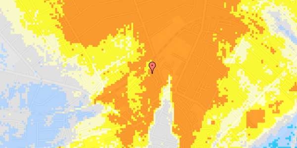 Ekstrem regn på Markedspladsen 18