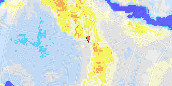 Ekstrem regn på Baungårdsvej 7