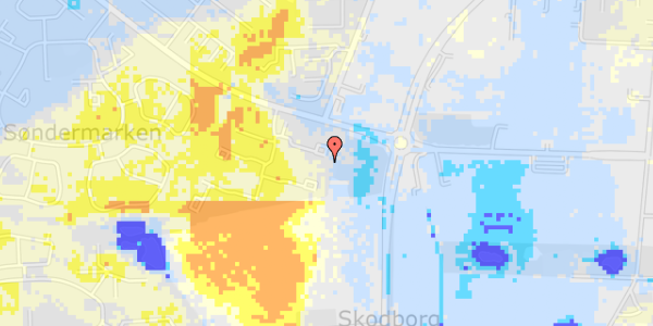 Ekstrem regn på Ellestrup 37