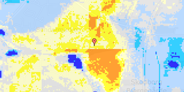 Ekstrem regn på Ellestrup 58