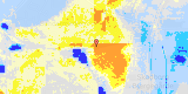 Ekstrem regn på Ellestrup 68