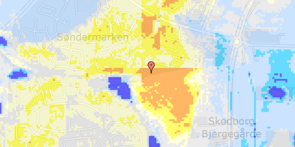 Ekstrem regn på Ellestrup 70