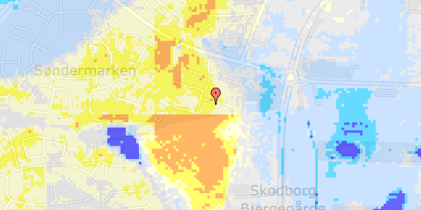 Ekstrem regn på Ellestrup 71