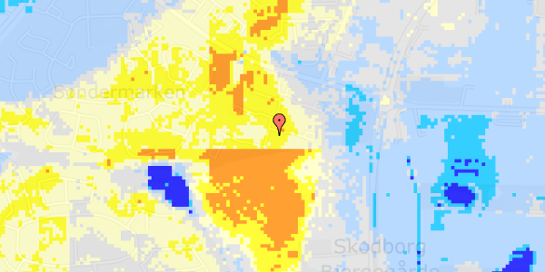 Ekstrem regn på Ellestrup 73