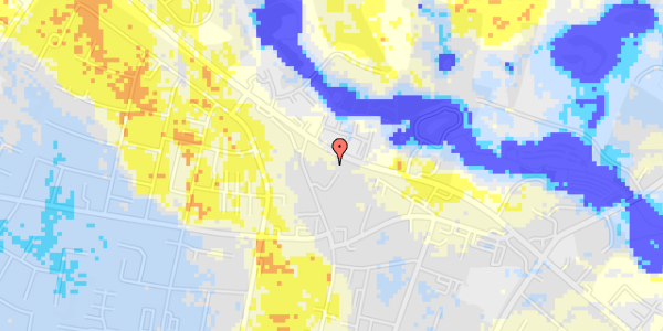 Ekstrem regn på Skolegade 16, 1. f