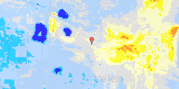 Ekstrem regn på Vestergade 16