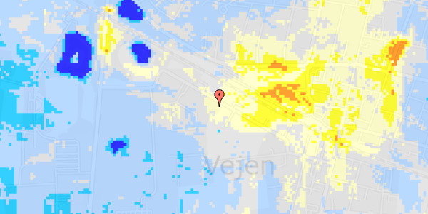 Ekstrem regn på Vestergade 29A