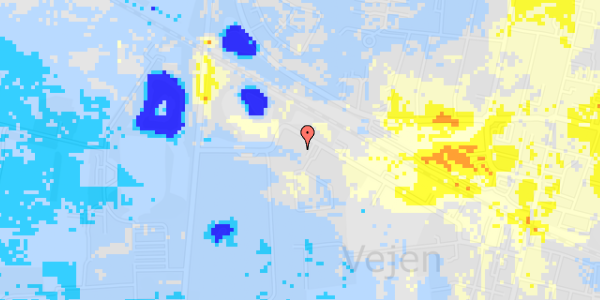 Ekstrem regn på Vestergade 53C