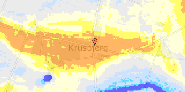 Ekstrem regn på Krusbjergvej 18