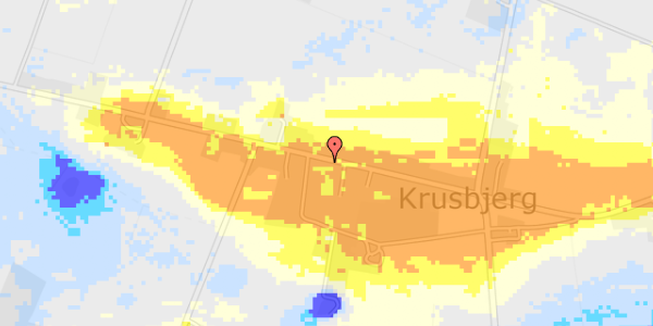 Ekstrem regn på Krusbjergvej 57