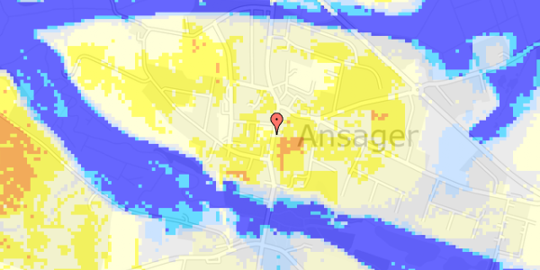 Ekstrem regn på Søndergade 2, 1. 