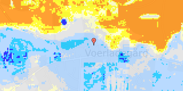 Ekstrem regn på Damtoften 12