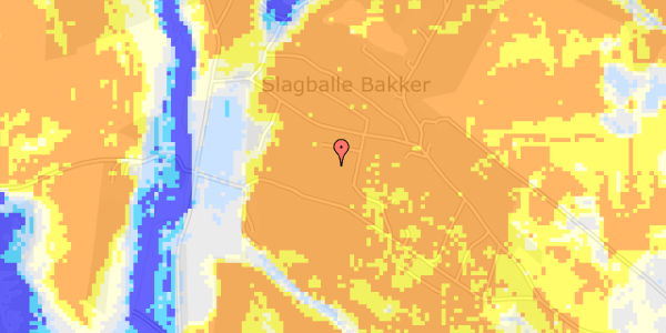 Ekstrem regn på Slagballe Banke 25A