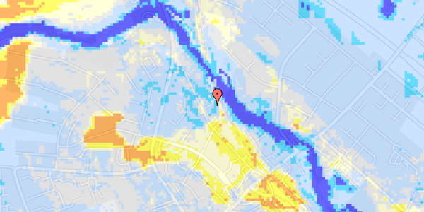 Ekstrem regn på Amaliegade 36O