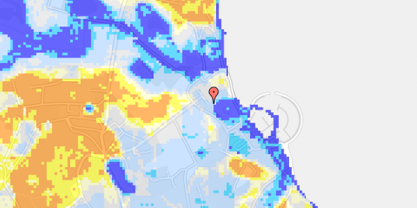 Ekstrem regn på Brejning Strand 1E