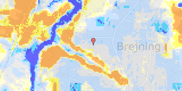 Ekstrem regn på Brejning Vestergade 18