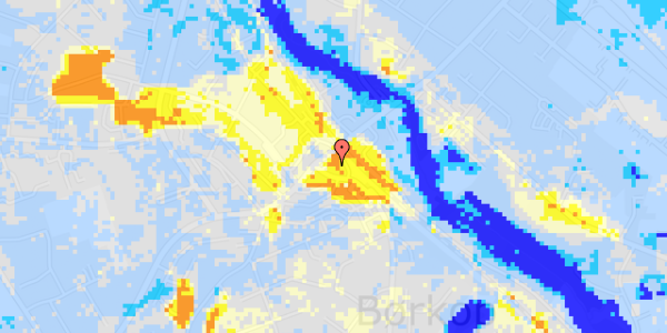 Ekstrem regn på Jernbanegade 8B, st. th