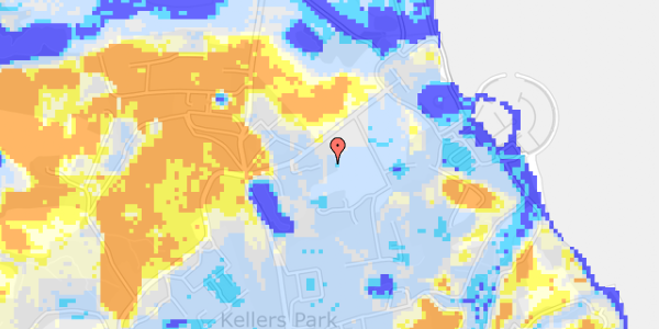 Ekstrem regn på Møllegårdsvej 2C