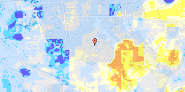 Ekstrem regn på Møllegårdsvej 10