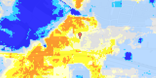 Ekstrem regn på Elborg Syd 18