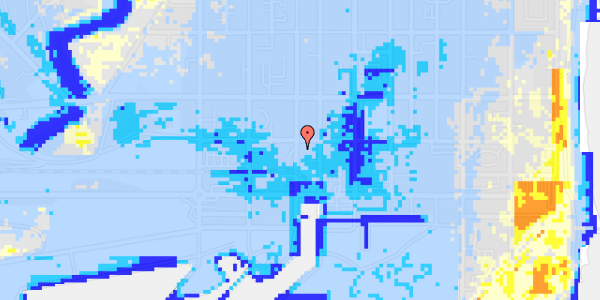 Ekstrem regn på Gothersgade 57, 1. 