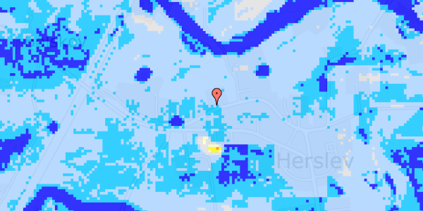 Ekstrem regn på Herslev Bygade 24B