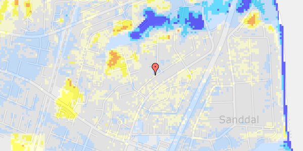 Ekstrem regn på Holtegårdsvej 28