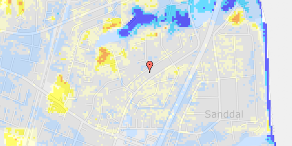 Ekstrem regn på Holtegårdsvej 29