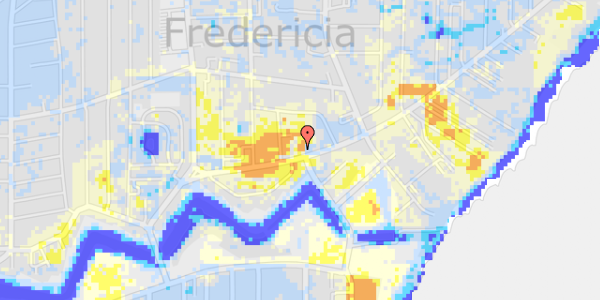 Ekstrem regn på 6.Julivej 97, 1. th