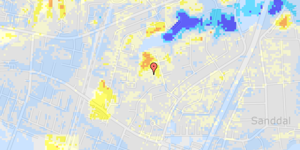 Ekstrem regn på Kildebakken 13