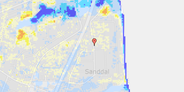 Ekstrem regn på Sanddalvej 20