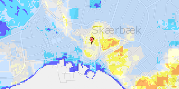 Ekstrem regn på Skærbæk Møllevej 21