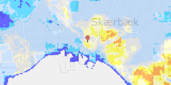 Ekstrem regn på Skærbæk Møllevej 37