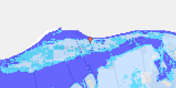 Ekstrem regn på Trelde Næsvej 213