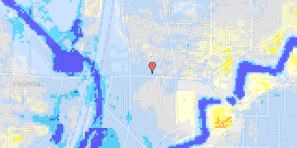 Ekstrem regn på Vesterbrogade 44, 1. th