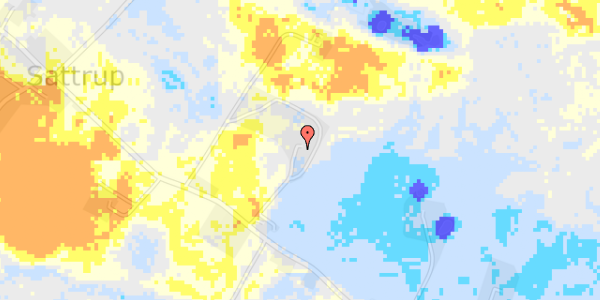 Ekstrem regn på Sattrupvej 12