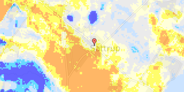 Ekstrem regn på Sattrupvej 27